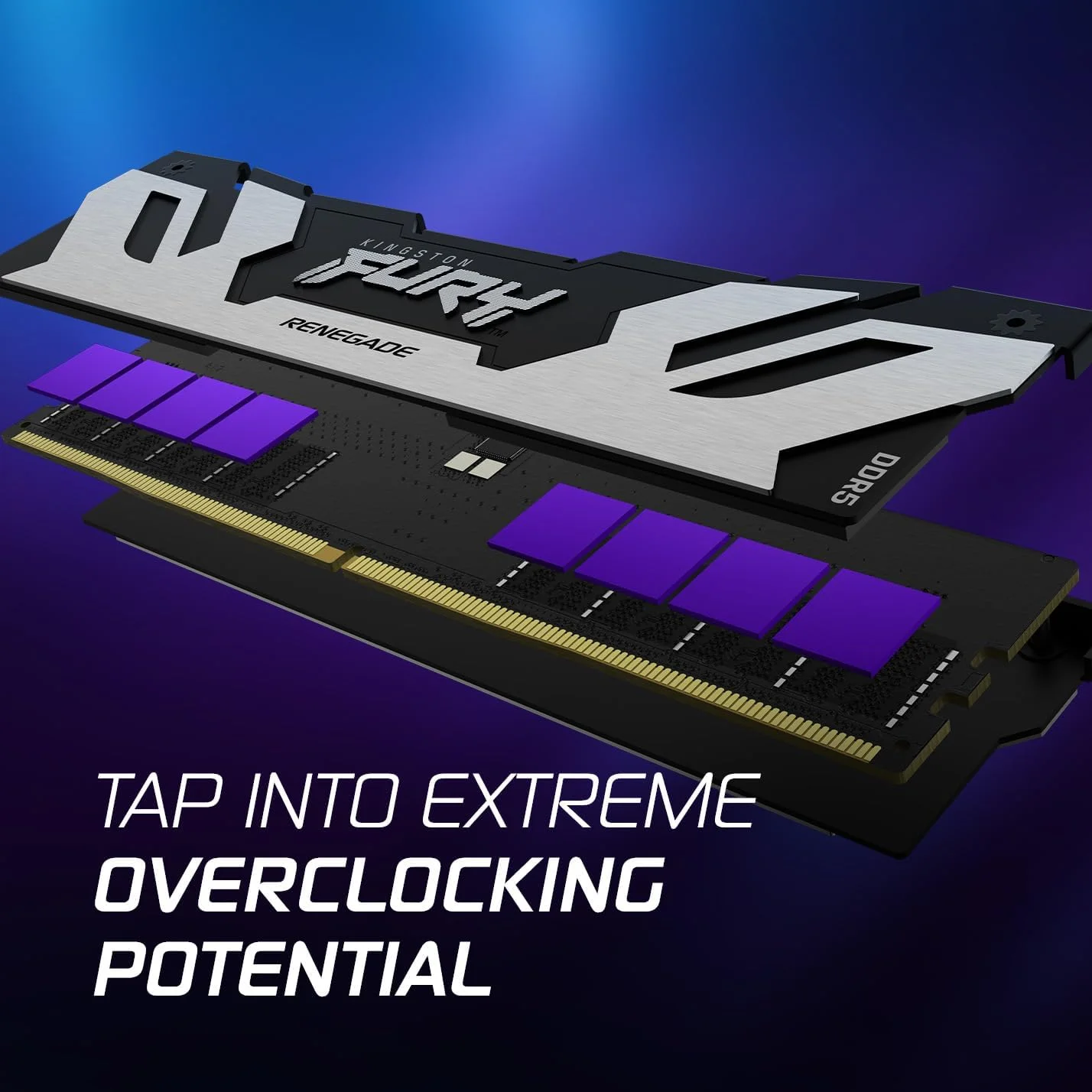 کیت حافظه رم دسکتاپ گیمینگ کینگستون Fury Renegade DDR5 Silver XMP 32GB 7200MT/s DDR5 CL38 DIMM دو کاناله - KF572C38RSK2-32 کیت حافظه رم دسکتاپ گیمینگ کینگستون Fury Renegade DDR5 Silver XMP 32GB 7200MT/s DDR5 CL38 DIMM دو کاناله - KF572C38RSK2-32