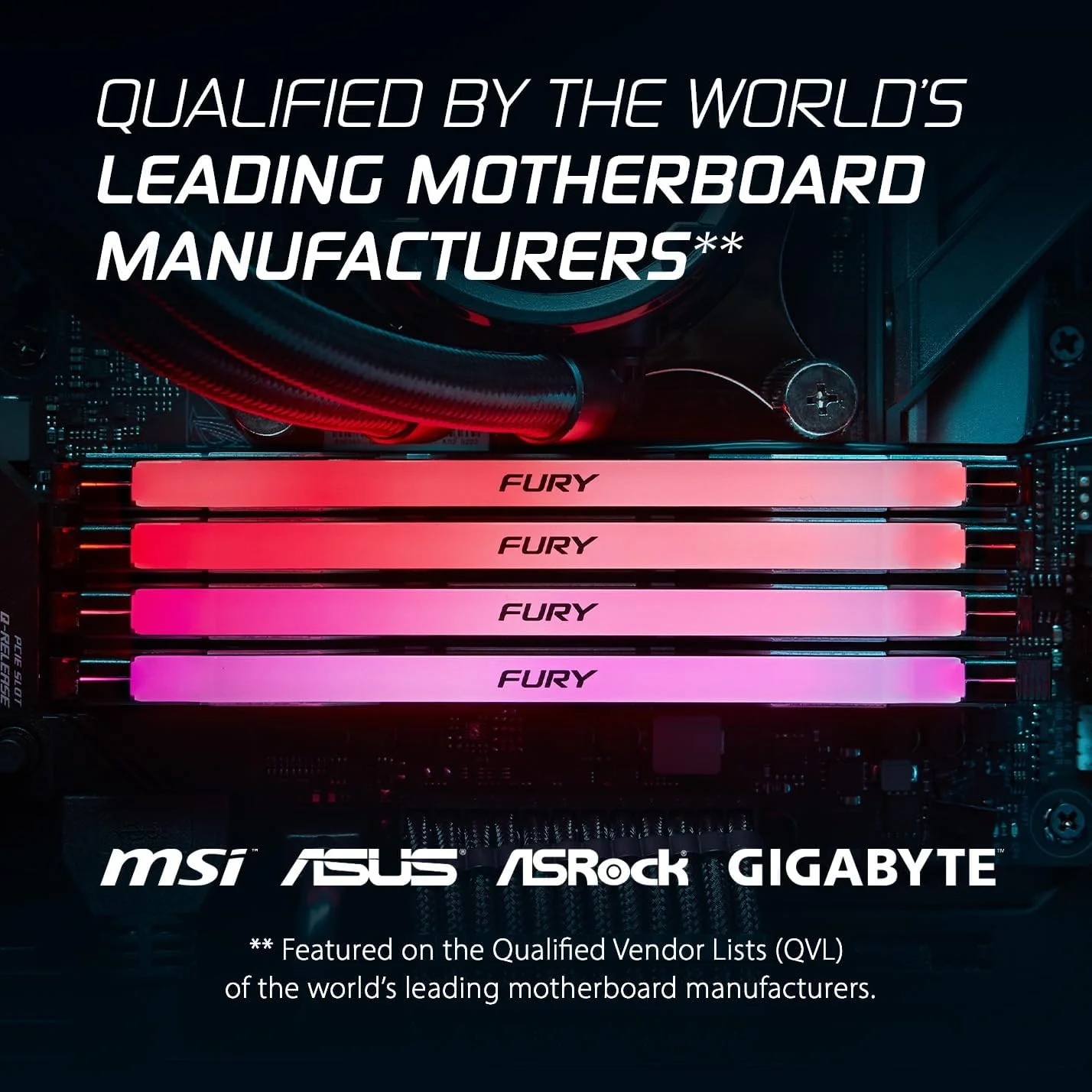 رم گیمینگ دسکتاپ کینگستون Fury Renegade Black RGB XMP با ظرفیت 16 گیگابایت و سرعت 7200MT/s DDR5 CL38 DIMM - KF572C38RSA-16 رم گیمینگ دسکتاپ کینگستون Fury Renegade Black RGB XMP با ظرفیت 16 گیگابایت و سرعت 7200MT/s DDR5 CL38 DIMM - KF572C38RSA-16