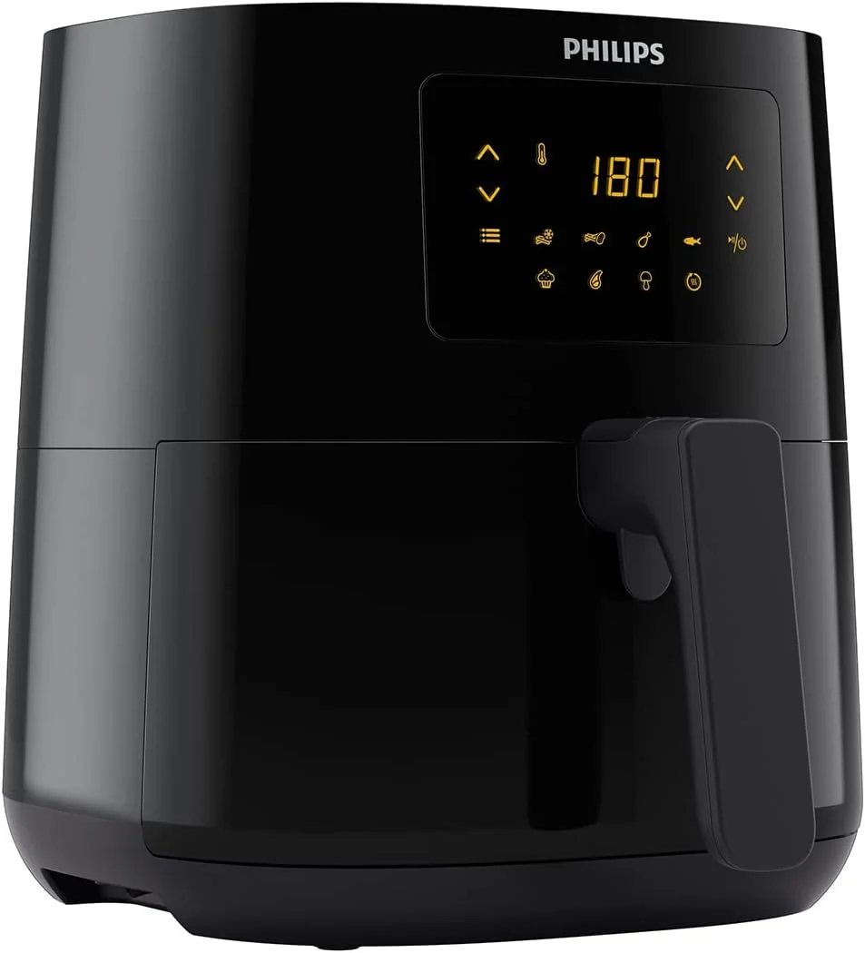 سرخ کن فیلیپس مدل L - 1400 وات، 50 هرتز، 4.1 لیتر، 0.8 کیلوگرم، فناوری Rapid Air، مشکی - HD9252/91 (بازسازی شده)