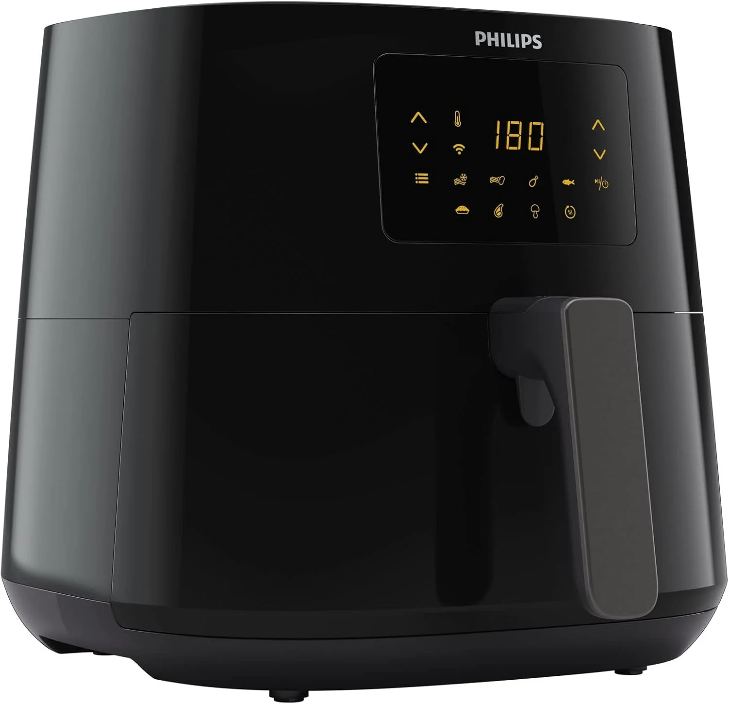 سرخ کن فیلیپس مدل XL - 2000 وات، 50 هرتز، 6.2 لیتر، 1.2 کیلوگرم، 14 عملکرد پخت و پز، 7 برنامه از پیش تعیین شده، فناوری Rapid Air، اتصال به برنامه HomeID، مشکی - HD9280/91