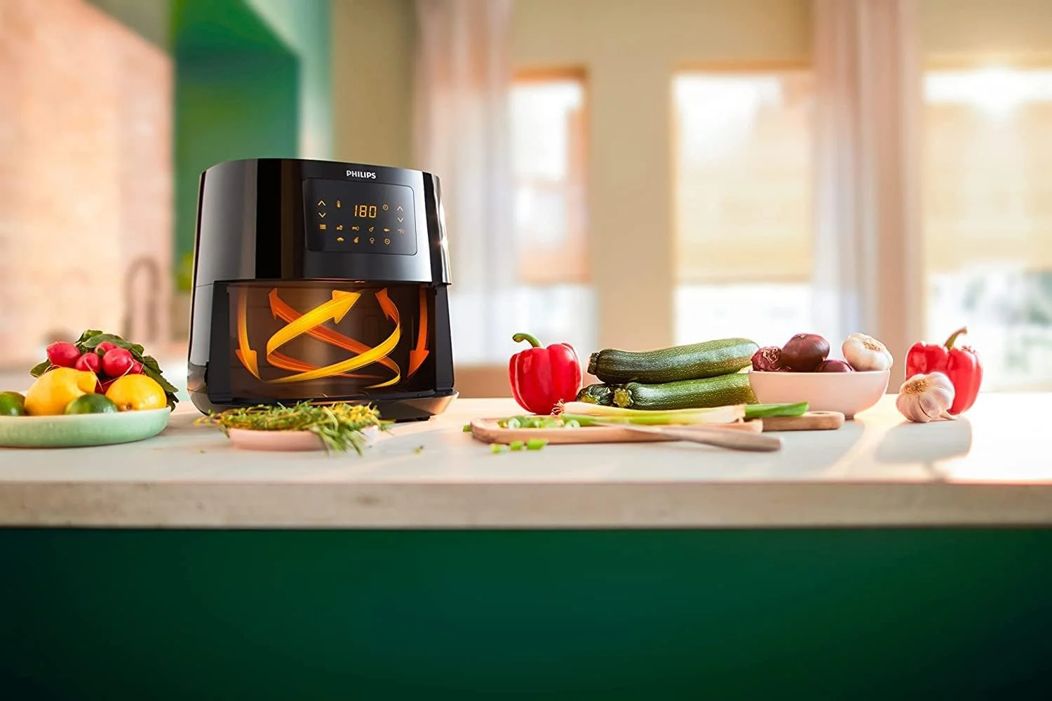 سرخ کن بدون روغن فیلیپس مدل Essential XL، ظرفیت 1.2 کیلوگرم، 6.2 لیتر، صفحه نمایش دیجیتال، مشکی - HD9270/90 - دارای گارانتی بین المللی