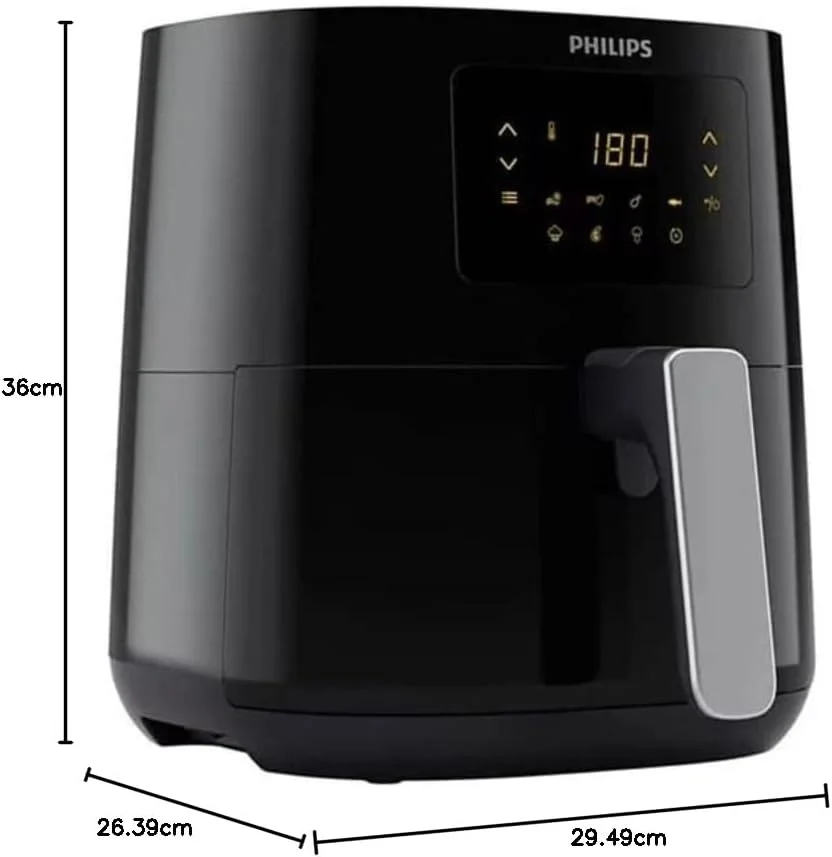 سرخ کن فیلیپس مدل HD9252/70 با تکنولوژی Rapid Air، تا 90% چربی کمتر، صفحه لمسی با 7 برنامه از پیش تعیین شده