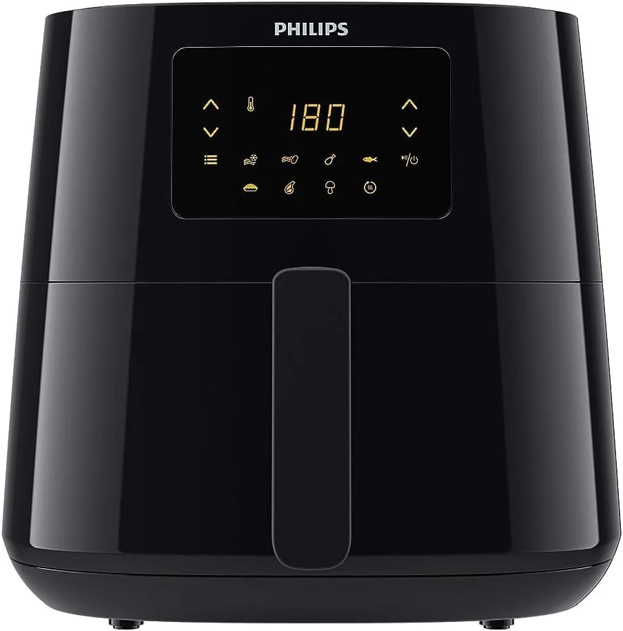 سرخ کن فیلیپس مدل XL - توان 2000 وات، صفحه نمایش لمسی LED، ظرفیت 6.2 لیتر، 1.2 کیلوگرم، 7 برنامه از پیش تعیین شده، فناوری Rapid Air، مشکی - HD9270/91