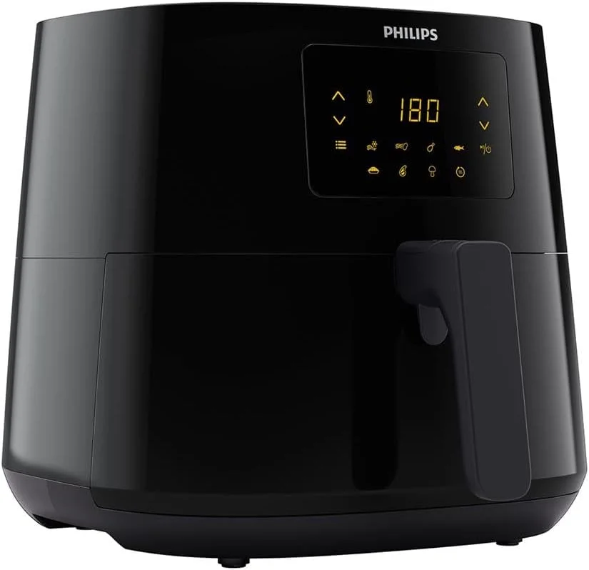 سرخ کن فیلیپس مدل XL - توان 2000 وات، صفحه نمایش لمسی LED، ظرفیت 6.2 لیتر، 1.2 کیلوگرم، 7 برنامه از پیش تعیین شده، فناوری Rapid Air، مشکی - HD9270/91