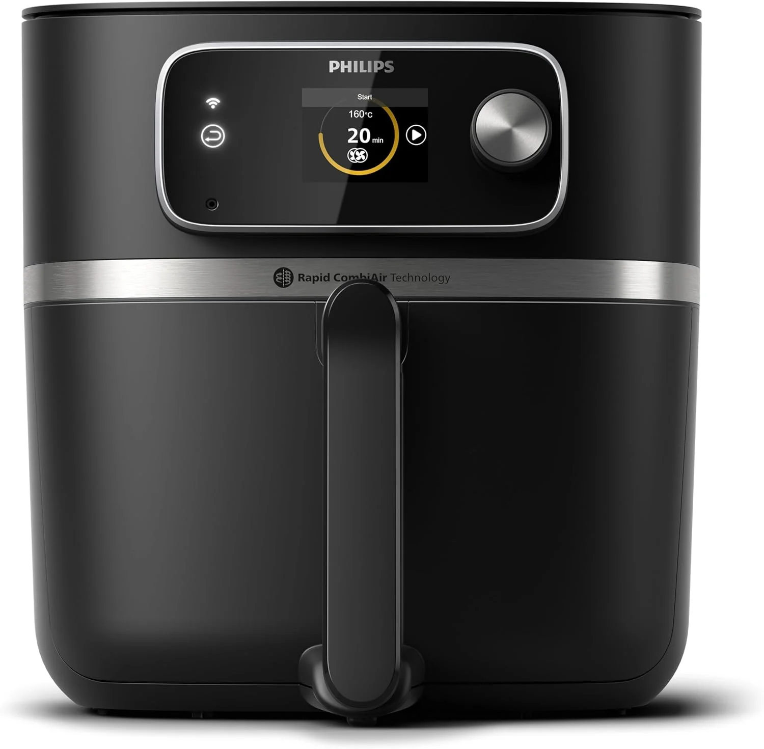 سرخ کن فیلیپس سری 7000 مدل Combi XXL Connected با برنامه Home ID - ظرفیت 8.3 لیتر، 2 کیلوگرم، 2200 وات، فناوری Rapid CombiAir، برنامه های پخت خودکار، دماسنج غذا - HD9880/90 (بازسازی شده)