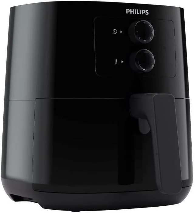 سرخ کن بدون روغن فیلیپس مدل Essential با ظرفیت 4.1 لیتر، فناوری Rapid Air، اپلیکیشن HomeID، کنترل دما و زمان، مشکی (HD9200/90)