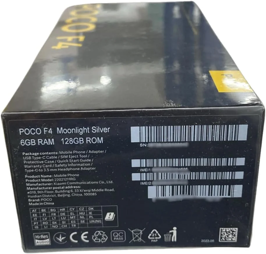 گوشی شیائومی POCO F4 5G (مشکی شب، 8 گیگابایت رم، 256 گیگابایت حافظه داخلی) - نمایشگر 6.67 اینچی AMOLED DotDisplay با نرخ نوسازی 120 هرتز | پردازنده Snapdragon® 8 با قابلیت 5G | دوربین اصلی 64 مگاپیکسلی با OIS | شارژ توربو 67 واتی گوشی شیائومی POCO F4 5G (مشکی شب، 8 گیگابایت رم، 256 گیگابایت حافظه داخلی) - نمایشگر 6.67 اینچی AMOLED DotDisplay با نرخ نوسازی 120 هرتز | پردازنده Snapdragon® 8 با قابلیت 5G | دوربین اصلی 64 مگاپیکسلی با OIS | شارژ توربو 67 واتی