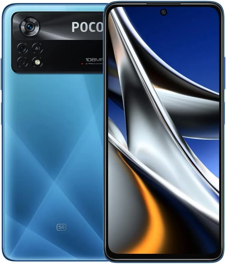 گوشی موبایل شیائومی پوکو X4 Pro 5G دو سیم کارت با NFC رنگ آبی لیزری، 8 گیگابایت رم و 256 گیگابایت حافظه داخلی
