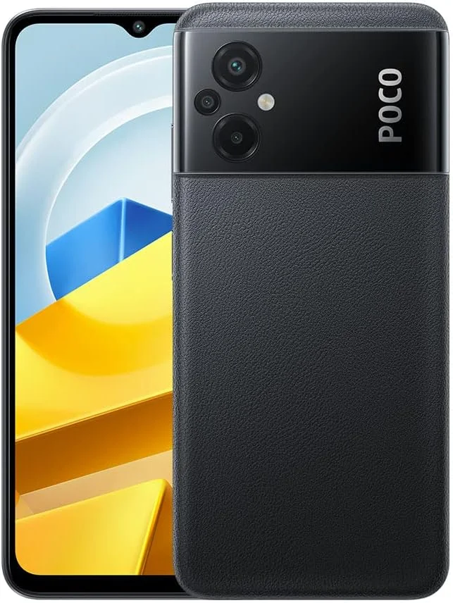 گوشی موبایل شیائومی POCO M5 با نمایشگر 90 هرتز 6.58 اینچی FHD+ DotDrop دو سیم کارت مشکی 4 گیگابایت رم 64 گیگابایت 4G