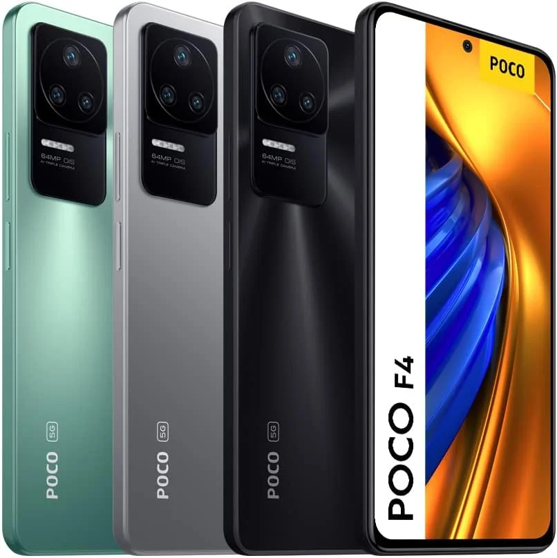گوشی هوشمند شیائومی POCO F4 5G با حافظه 256 گیگابایت و رم 8 گیگابایت، صفحه نمایش 6.67 اینچی 120 هرتز AMOLED DotDisplay، پردازنده Snapdragon 870، دوربین 64 مگاپیکسلی، شارژ توربو 67 واتی، رنگ مشکی شب، نسخه انگلستان + 2 سال گارانتی با Alexa Hands Free، 256 گیگابایت گوشی هوشمند شیائومی POCO F4 5G با حافظه 256 گیگابایت و رم 8 گیگابایت، صفحه نمایش 6.67 اینچی 120 هرتز AMOLED DotDisplay، پردازنده Snapdragon 870، دوربین 64 مگاپیکسلی، شارژ توربو 67 واتی، رنگ مشکی شب، نسخه انگلستان + 2 سال گارانتی با Alexa Hands Free، 256 گیگابایت