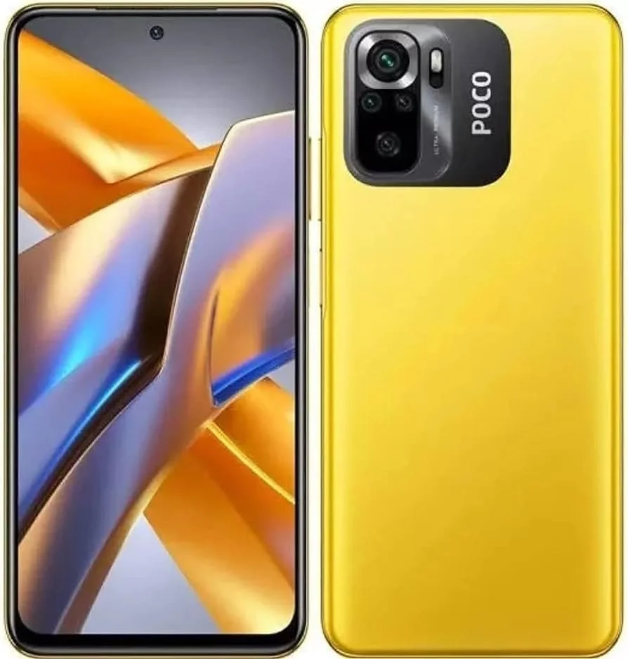 گوشی موبایل شیائومی Poco M5s دو سیم کارت 128 گیگابایت حافظه داخلی + 4 گیگابایت رم (فقط GSM | بدون CDMA) نسخه بین المللی آنلاک شده کارخانه ای 4G/LTE (زرد)