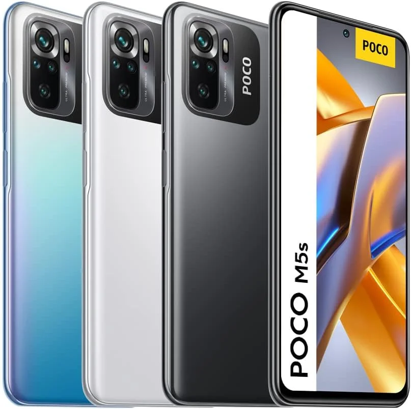گوشی موبایل شیائومی Poco M5s دو سیم کارت 64 گیگابایت حافظه داخلی + 4 گیگابایت رم (فقط GSM | بدون CDMA) نسخه بین المللی و آنلاک شده کارخانه 4G/LTE (سفید) گوشی موبایل شیائومی Poco M5s دو سیم کارت 64 گیگابایت حافظه داخلی + 4 گیگابایت رم (فقط GSM | بدون CDMA) نسخه بین المللی و آنلاک شده کارخانه 4G/LTE (سفید)