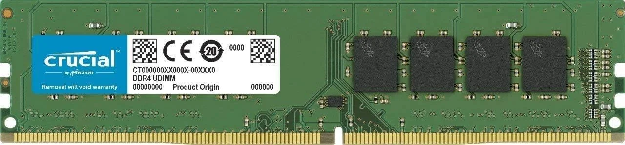 رم کامپیوتر کروشیال 8 گیگابایت DDR4 2666 MT/s (PC4-21300) تک کاناله SR x8 DIMM 288-Pin - CT8G4DFS8266
