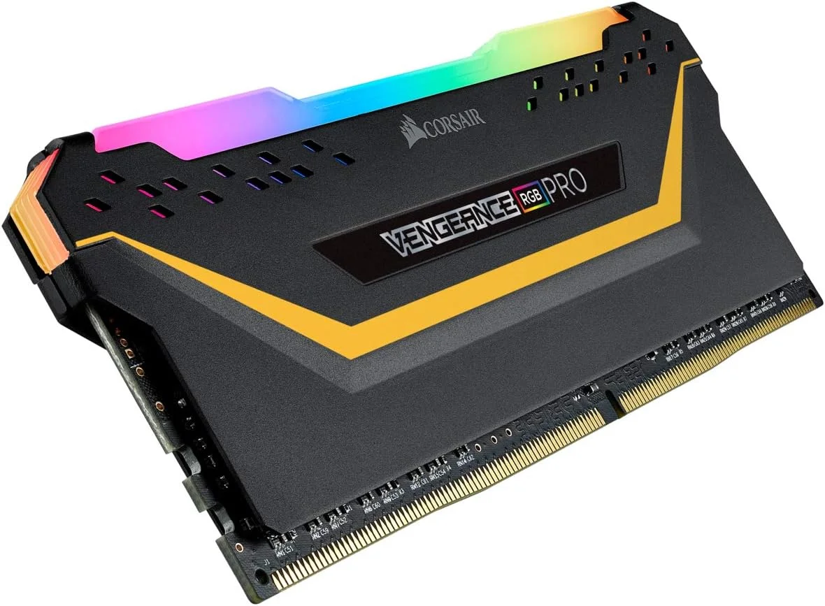 رم کورسیر VENGEANCE RGB PRO 16GB (2x8GB) DDR4 3200 (PC4-25600) C16 1.35V - نسخه مشکی TUF
