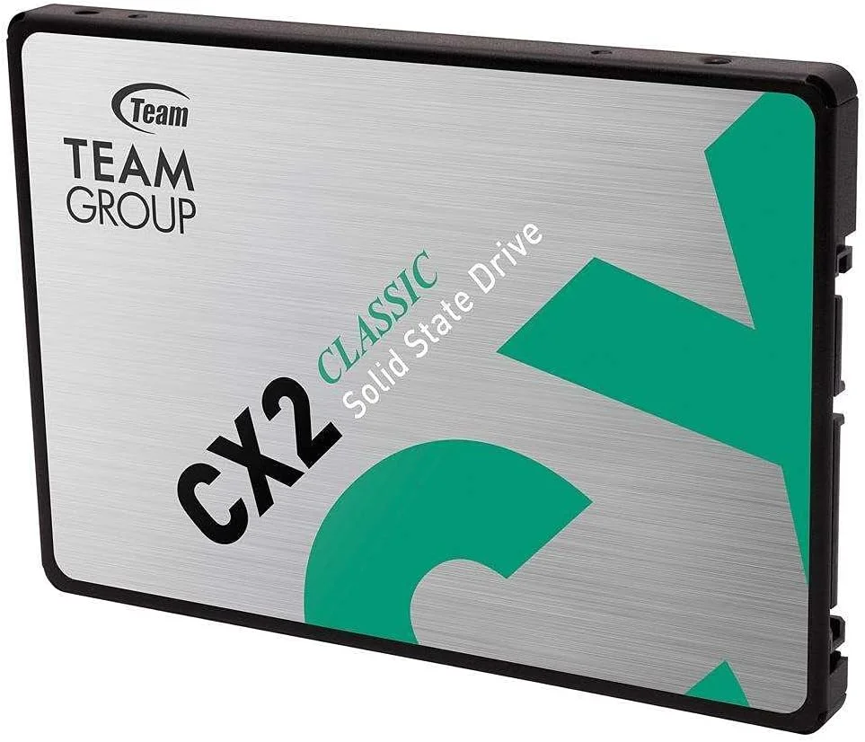 حافظه اس اس دی 2.5 اینچی Team Group CX2 با ظرفیت 256 گیگابایت، رابط SATA III و فناوری 3D NAND