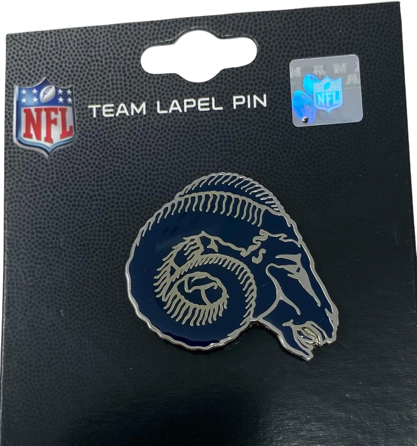پین لوگو گروه تخصصی حرفه ای NFL LA Rams، 1 اینچی، رنگ های تیمی، تک سایز، کوچک