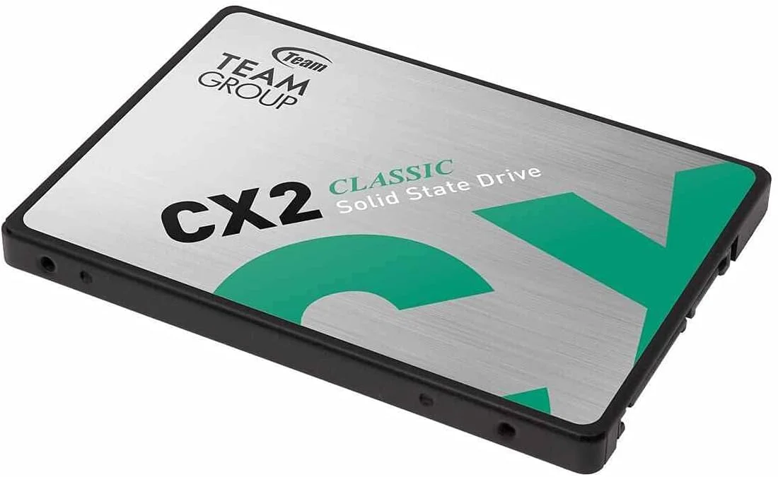 حافظه اس اس دی 2.5 اینچی Team Group CX2 با ظرفیت 256 گیگابایت، رابط SATA III و فناوری 3D NAND