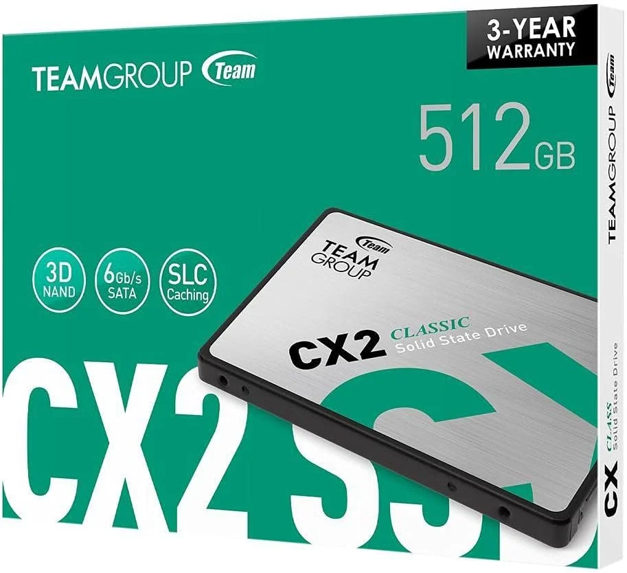حافظه اس اس دی Team Group CX2 CLASSIC - 512 گیگابایت - SATA 6Gb/s