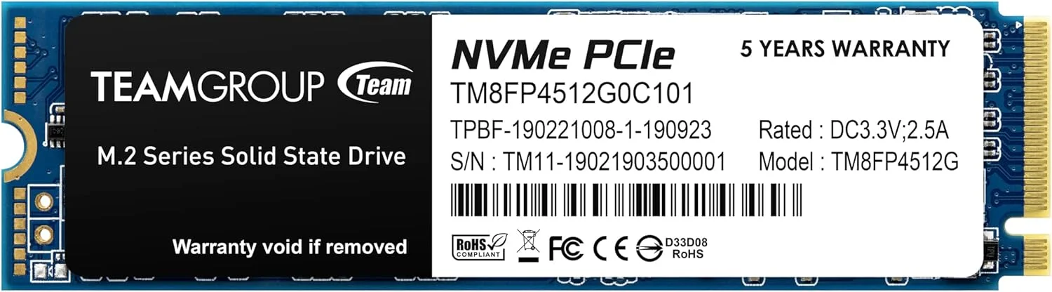 حافظه اس اس دی Team Group MP34 با ظرفیت 512 گیگابایت