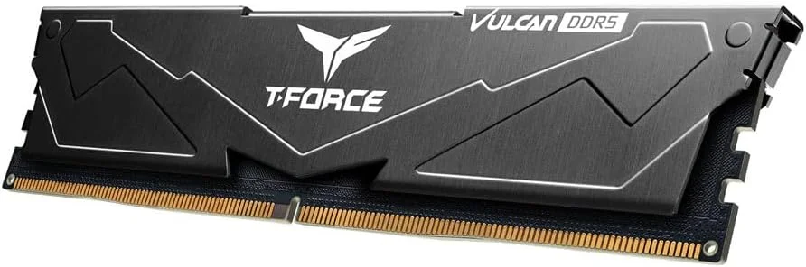 رم دسکتاپ گیمینگ TeamGroup T-Force Vulcan 32GB 5600MHz CL36 با هیت سینک فلزی آلومینیومی DDR5 با قابلیت دفع حرارت پیشرفته، پشتیبانی از Intel XMP 3.0 / AMD EXPO (مشکی) - FLBD532G5600HC36B01 رم دسکتاپ گیمینگ TeamGroup T-Force Vulcan 32GB 5600MHz CL36 با هیت سینک فلزی آلومینیومی DDR5 با قابلیت دفع حرارت پیشرفته، پشتیبانی از Intel XMP 3.0 / AMD EXPO (مشکی) - FLBD532G5600HC36B01