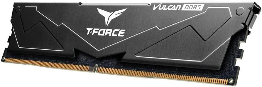 رم دسکتاپ گیمینگ TeamGroup T-Force Vulcan 32GB 5600MHz CL36 با هیت سینک فلزی آلومینیومی DDR5 با قابلیت دفع حرارت پیشرفته، پشتیبانی از Intel XMP 3.0 / AMD EXPO (مشکی) - FLBD532G5600HC36B01 رم دسکتاپ گیمینگ TeamGroup T-Force Vulcan 32GB 5600MHz CL36 با هیت سینک فلزی آلومینیومی DDR5 با قابلیت دفع حرارت پیشرفته، پشتیبانی از Intel XMP 3.0 / AMD EXPO (مشکی) - FLBD532G5600HC36B01