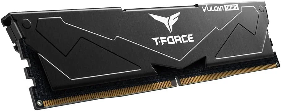 رم دسکتاپ گیمینگ TeamGroup T-Force Vulcan 32GB 5600MHz CL36 با هیت سینک فلزی آلومینیومی DDR5 با قابلیت دفع حرارت پیشرفته، پشتیبانی از Intel XMP 3.0 / AMD EXPO (مشکی) - FLBD532G5600HC36B01 رم دسکتاپ گیمینگ TeamGroup T-Force Vulcan 32GB 5600MHz CL36 با هیت سینک فلزی آلومینیومی DDR5 با قابلیت دفع حرارت پیشرفته، پشتیبانی از Intel XMP 3.0 / AMD EXPO (مشکی) - FLBD532G5600HC36B01
