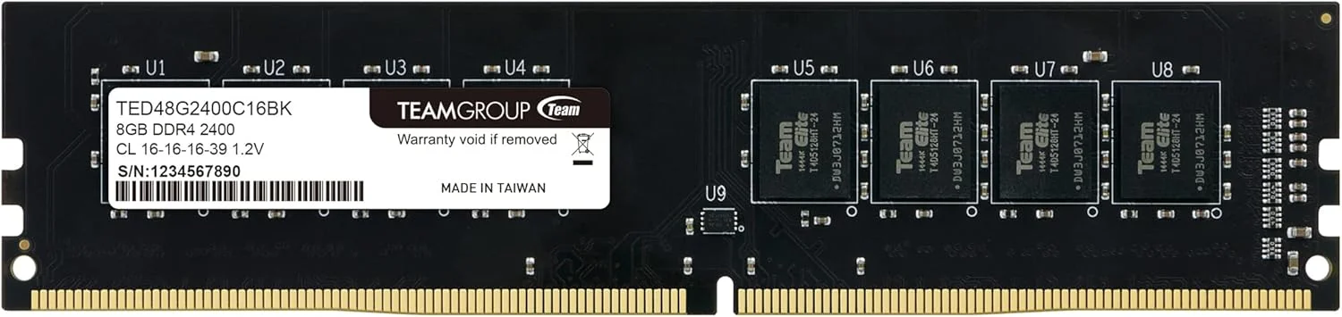 رم TEAMGROUP مدل D4 2400 با ظرفیت 8 گیگابایت C16 سری Team Elite