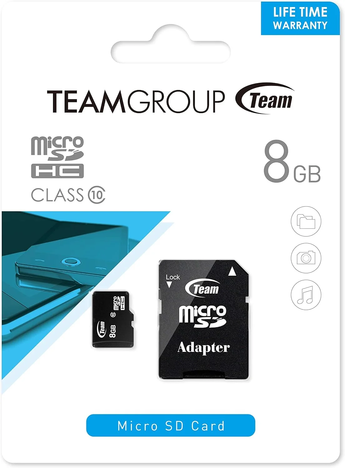 کارت حافظه میکرو اس دی 8 گیگابایتی TEAMGROUP Team Group کلاس 10