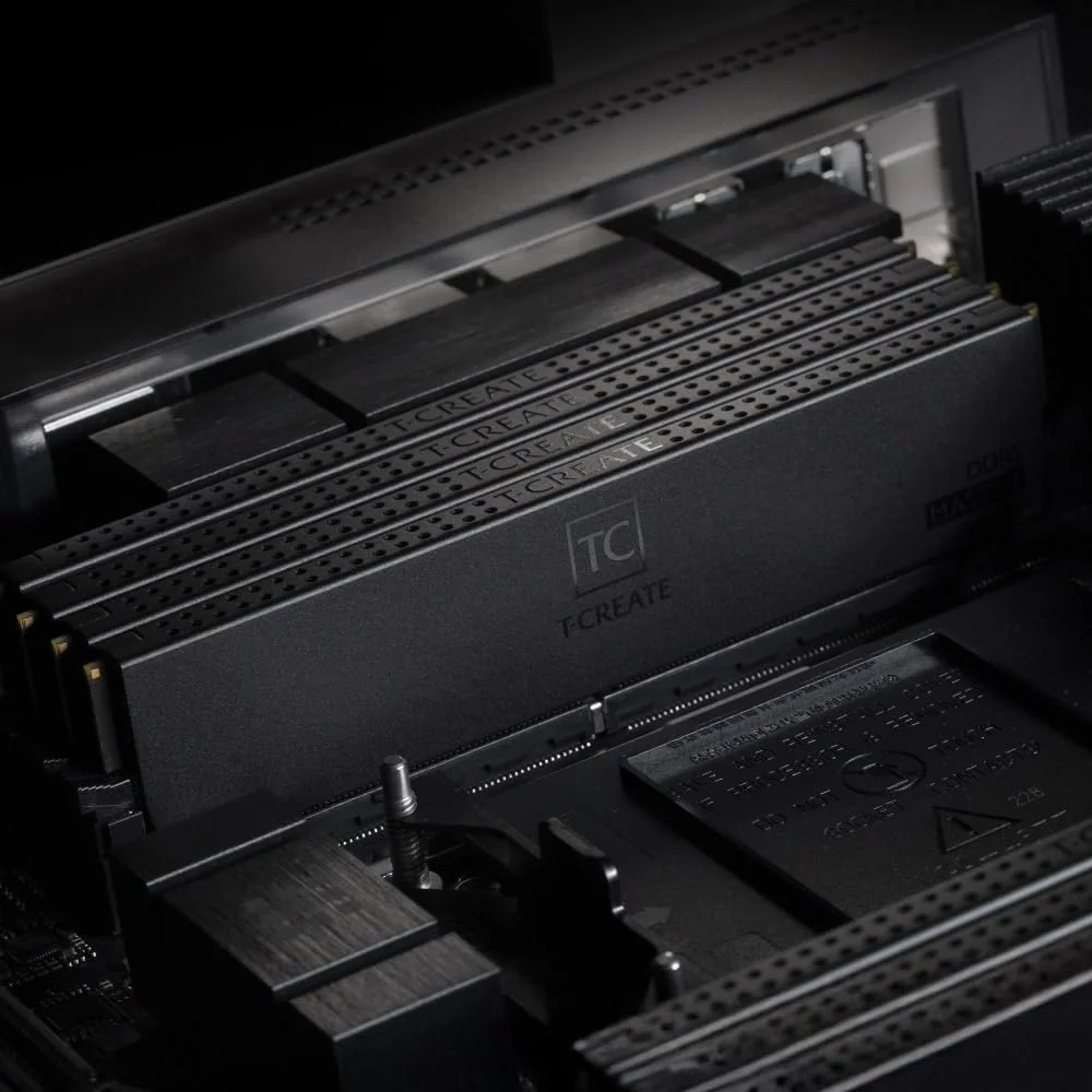 کیت حافظه رم ورک استیشن 192 گیگابایتی TEAMGROUP T-Create Master Overclocking DDR5 R-DIMM (شامل 8 عدد رم 24 گیگابایتی) 6000 مگاهرتز (PC5-48000) CL32 Hynix M-DIE مشکی - CTCMD5192G6000HC32AOC01