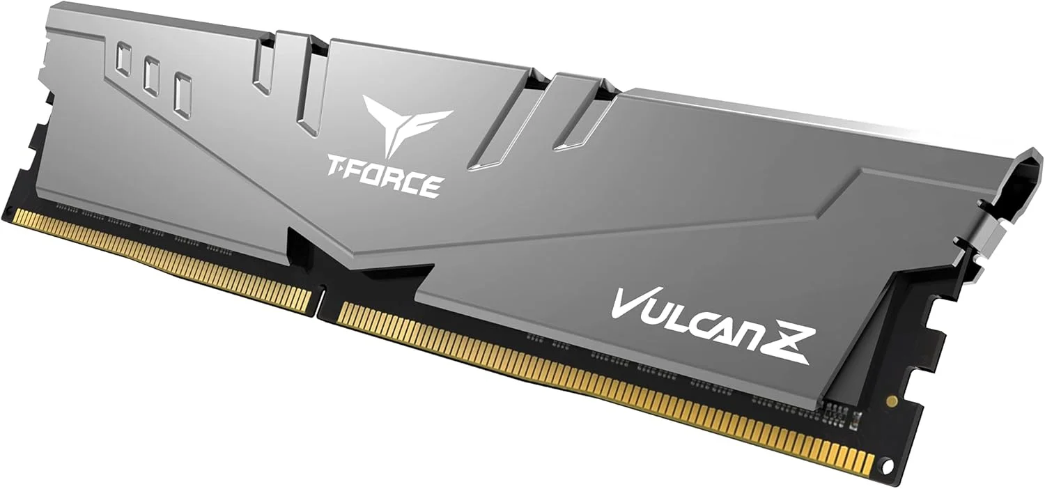 کیت حافظه رم دسکتاپ 16 گیگابایتی (2x8GB) TEAMGROUP T-Force Vulcan Z DDR4 3200MHz (PC4-25600) CL16 (خاکستری) - TLZGD416G3200HC16CDC01 کیت حافظه رم دسکتاپ 16 گیگابایتی (2x8GB) TEAMGROUP T-Force Vulcan Z DDR4 3200MHz (PC4-25600) CL16 (خاکستری) - TLZGD416G3200HC16CDC01