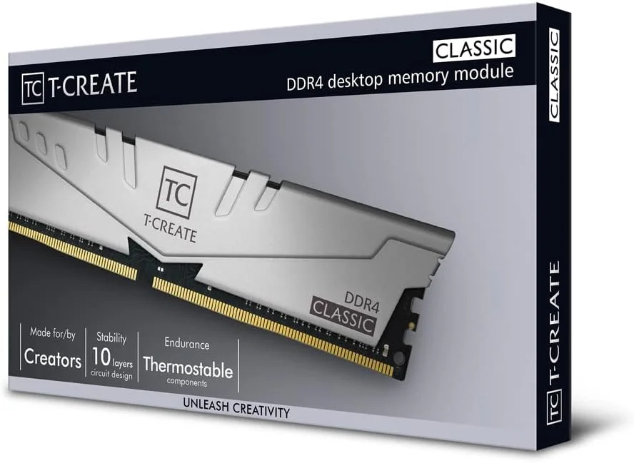 رم تیم گروپ T-CREATE CLASSIC 10L - 16 گیگابایت (کیت 2x8 گیگابایتی) - DDR4 3200 UDIMM CL22