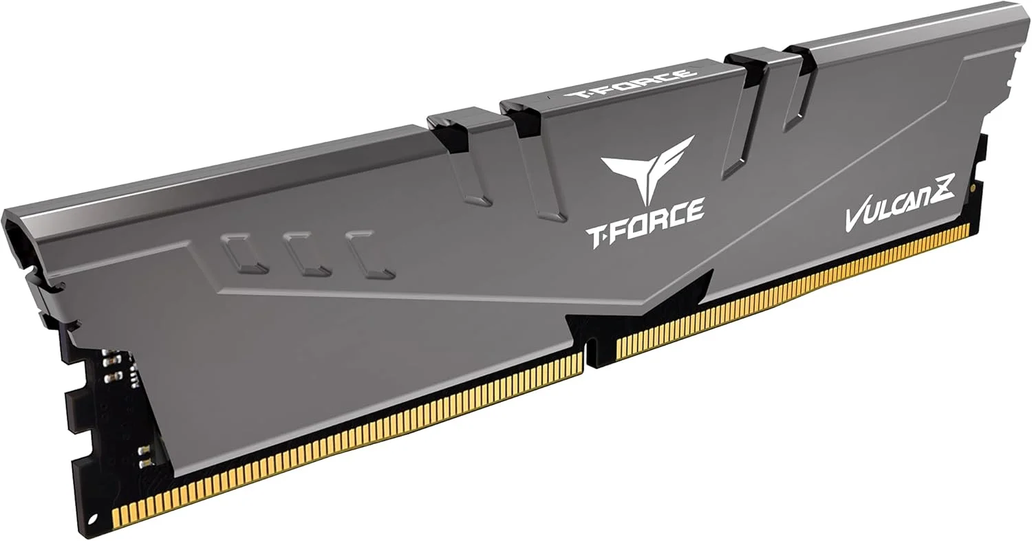 کیت حافظه رم دسکتاپ 16 گیگابایتی (2x8GB) TEAMGROUP T-Force Vulcan Z DDR4 3200MHz (PC4-25600) CL16 (خاکستری) - TLZGD416G3200HC16CDC01 کیت حافظه رم دسکتاپ 16 گیگابایتی (2x8GB) TEAMGROUP T-Force Vulcan Z DDR4 3200MHz (PC4-25600) CL16 (خاکستری) - TLZGD416G3200HC16CDC01