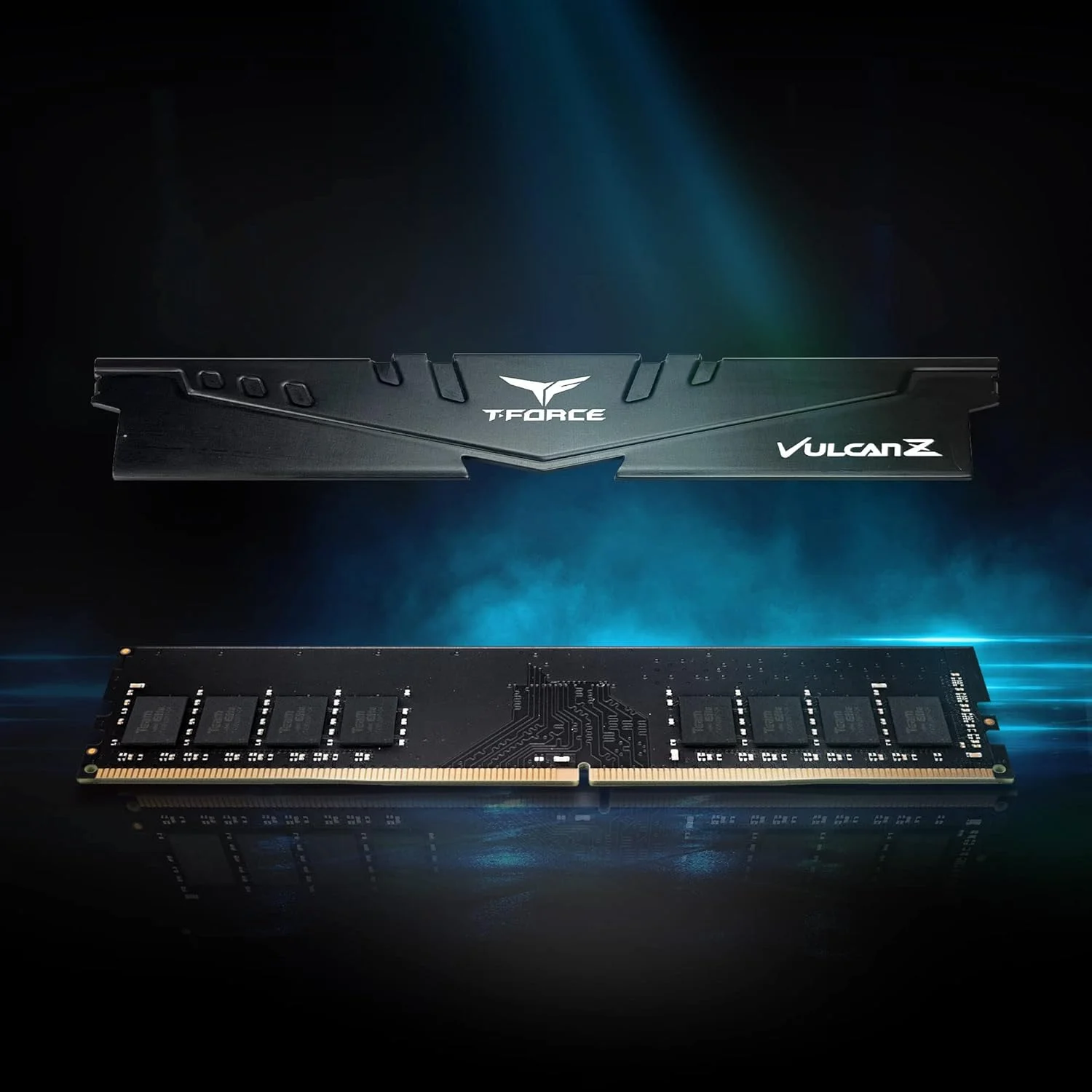 کیت 16 گیگابایتی (2x8GB) رم دسکتاپ TEAMGROUP T-Force Vulcan Z DDR4 3200MHz (PC4-25600) CL16 مدل TLZBD416G3200HC16FDC01 - مشکی