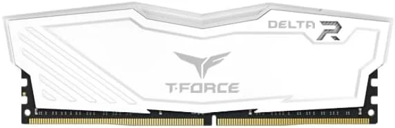رم گیمینگ TEAMGROUP Team T-Force Delta RGB DDR4، 2 عدد 8 گیگابایت، 3200 مگاهرتز، 288 پین DIMM، سفید