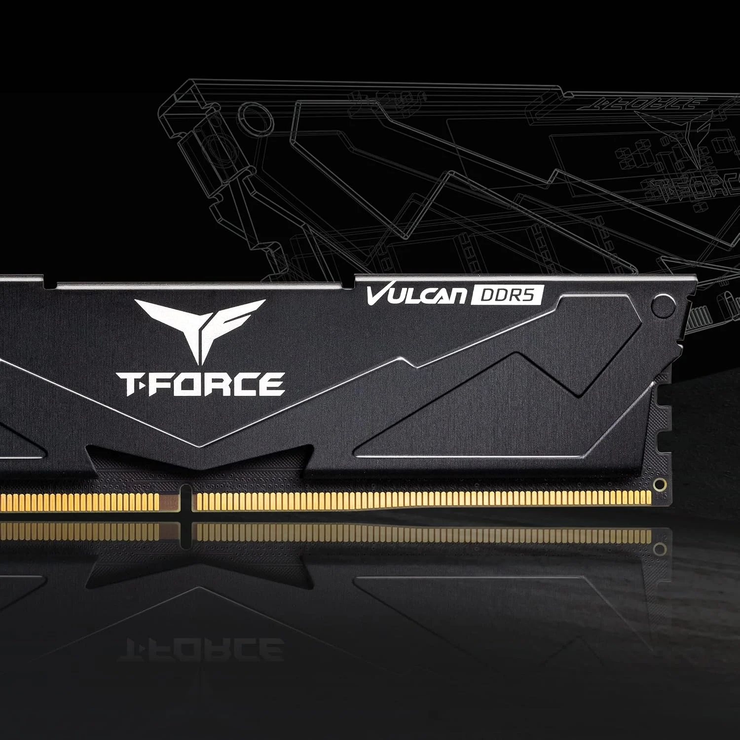 رم TEAMGROUP Team D5 6400 32GB C40 Vulcan Black K2