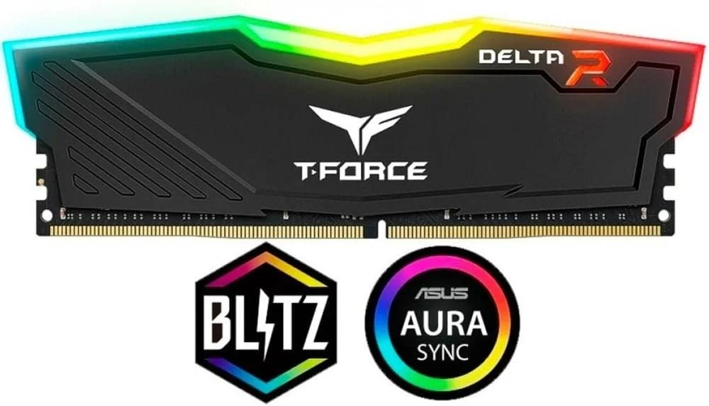 رم TEAMGROUP Team D4 3200 8GB C16 Delta RGB مشکی