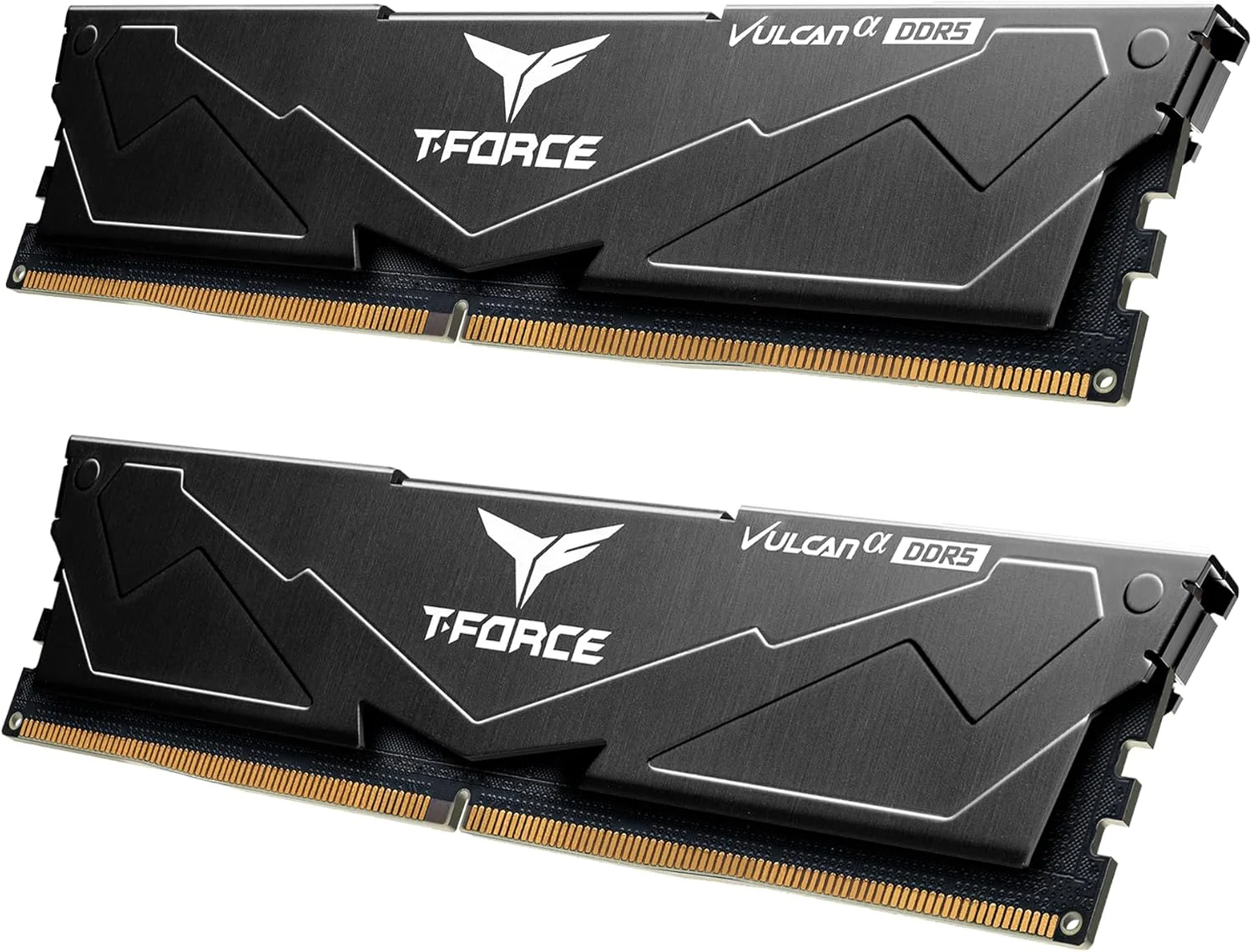 رم دسکتاپ TEAMGROUP T-Force Vulcan Alpha DDR5 با ظرفیت 32 گیگابایت (2x16GB) 6000MHz (PC5-48000) CL38، رم بهینه شده AMD، رنگ مشکی مدل FLABD532G6000HC38JDC01 رم دسکتاپ TEAMGROUP T-Force Vulcan Alpha DDR5 با ظرفیت 32 گیگابایت (2x16GB) 6000MHz (PC5-48000) CL38، رم بهینه شده AMD، رنگ مشکی مدل FLABD532G6000HC38JDC01