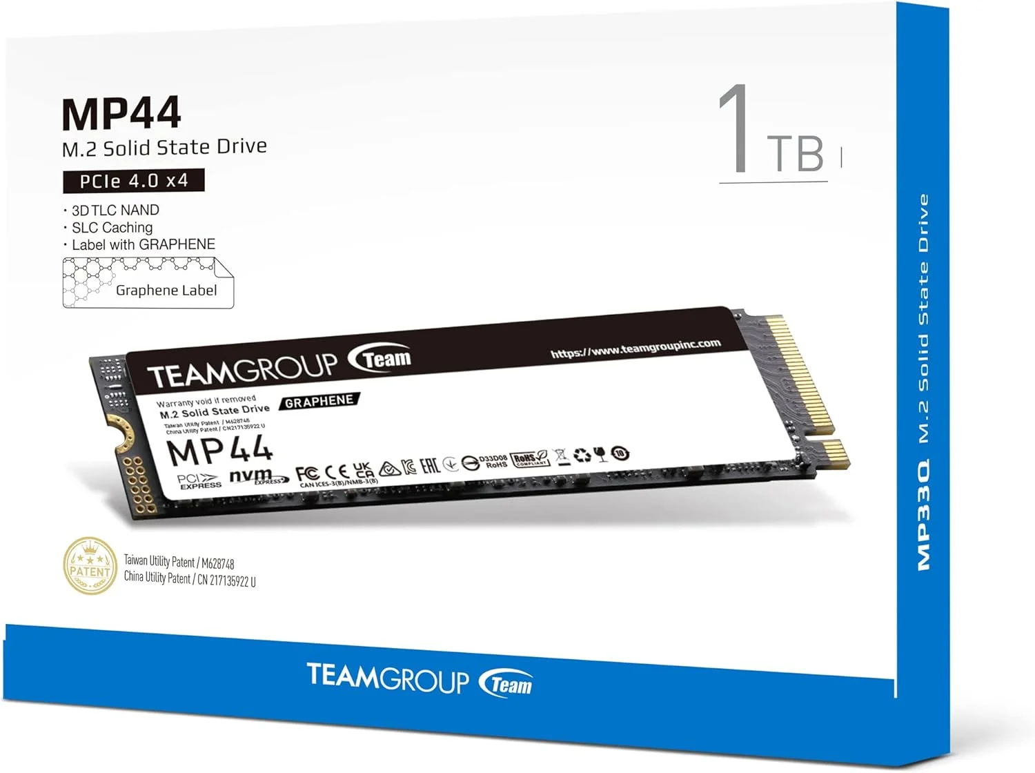 حافظه اس اس دی TEAMGROUP مدل Team MP44 M.2 با ظرفیت 1 ترابایت، PCIe G4x4 2280، رنگ مشکی حافظه اس اس دی TEAMGROUP مدل Team MP44 M.2 با ظرفیت 1 ترابایت، PCIe G4x4 2280، رنگ مشکی