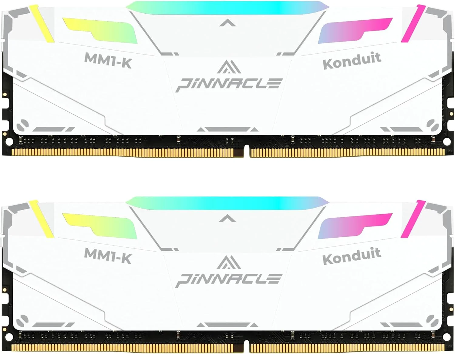 کیت حافظه رم 16 گیگابایتی (2x8GB) Timetec Pinnacle Konduit RGB DDR4 3200MHz PC4-25600 CL16-18-18-38 XMP2.0 اورکلاک 1.35V سازگار با AMD و Intel Desktop Gaming PC - سفید