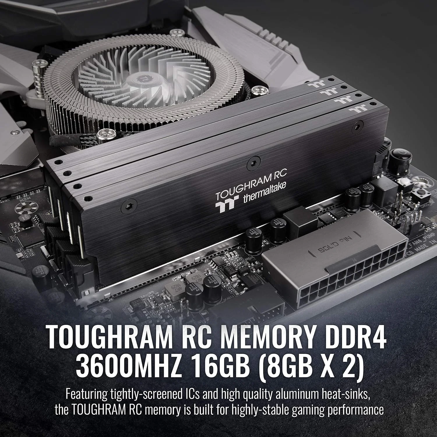 رم ترمالتیک TOUGHRAM RC DDR4 3600MHz C18 با ظرفیت 16 گیگابایت (2 عدد 8 گیگابایتی) با پشتیبانی از Intel XMP 2.0 و نرمافزار نظارت بر عملکرد در زمان واقعی مدل RA24D408GX2-3600C18A رم ترمالتیک TOUGHRAM RC DDR4 3600MHz C18 با ظرفیت 16 گیگابایت (2 عدد 8 گیگابایتی) با پشتیبانی از Intel XMP 2.0 و نرمافزار نظارت بر عملکرد در زمان واقعی مدل RA24D408GX2-3600C18A