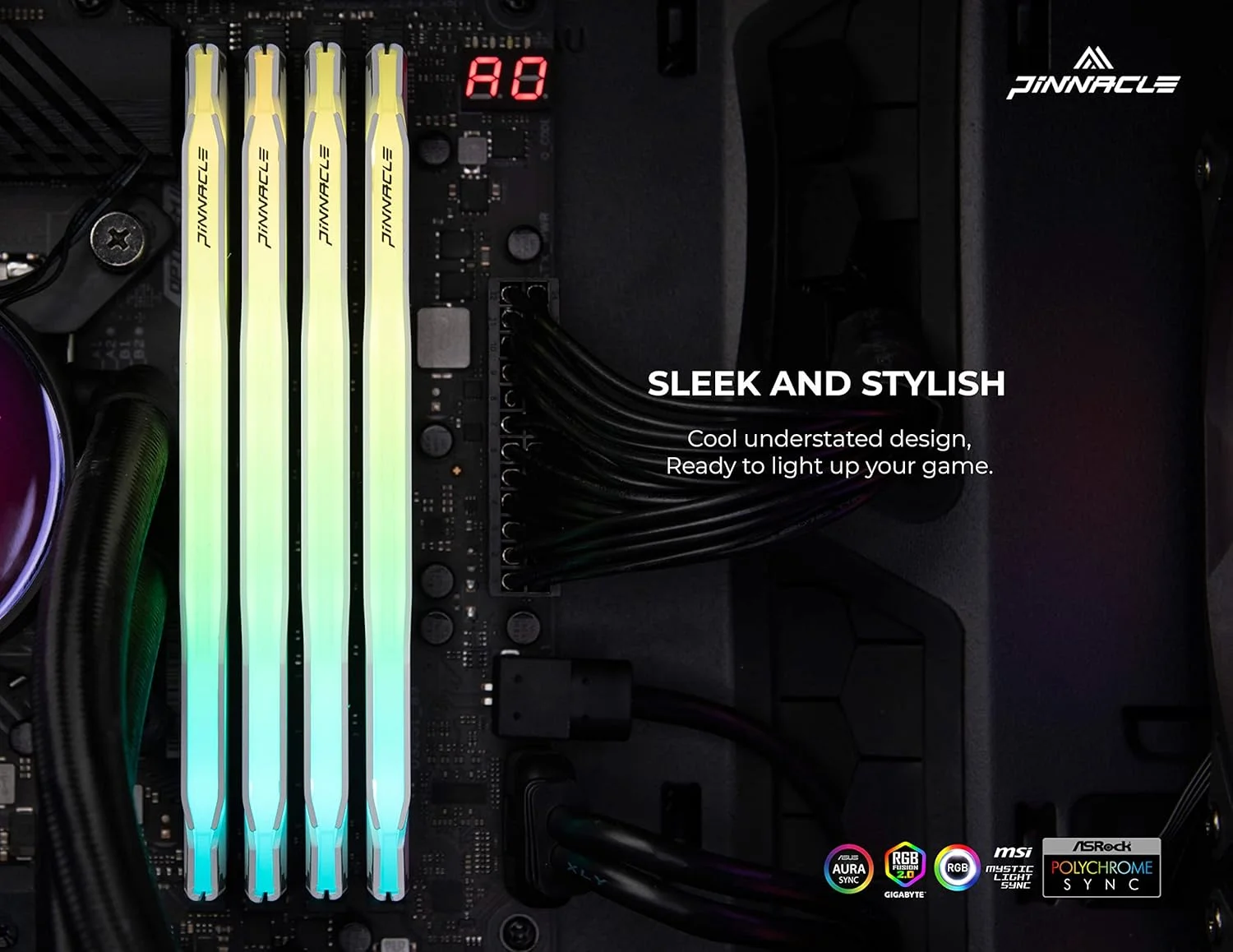 کیت حافظه رم 16 گیگابایتی (2x8GB) Timetec Pinnacle Konduit RGB DDR4 3200MHz PC4-25600 CL16-18-18-38 XMP2.0 اورکلاک 1.35V سازگار با AMD و Intel Desktop Gaming PC - سفید