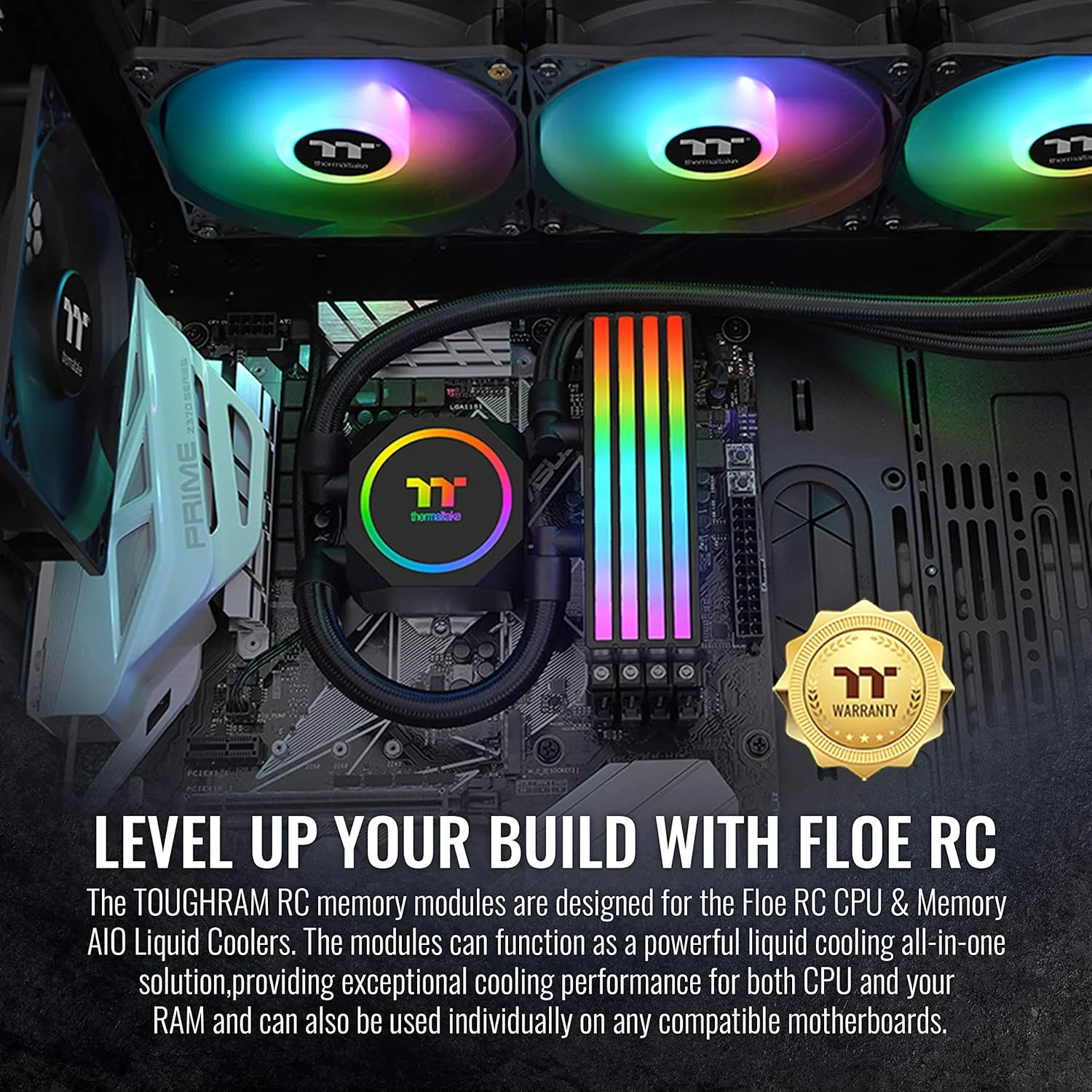 رم ترمالتیک TOUGHRAM RC DDR4 3600MHz C18 با ظرفیت 16 گیگابایت (2 عدد 8 گیگابایتی) با پشتیبانی از Intel XMP 2.0 و نرمافزار نظارت بر عملکرد در زمان واقعی مدل RA24D408GX2-3600C18A رم ترمالتیک TOUGHRAM RC DDR4 3600MHz C18 با ظرفیت 16 گیگابایت (2 عدد 8 گیگابایتی) با پشتیبانی از Intel XMP 2.0 و نرمافزار نظارت بر عملکرد در زمان واقعی مدل RA24D408GX2-3600C18A