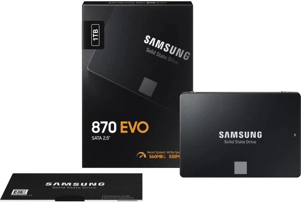 حافظه اس اس دی اینترنال سامسونگ 870 EVO با ظرفیت 1 ترابایت و فرم فاکتور 2.5 اینچ - MZ-77E1T0BW