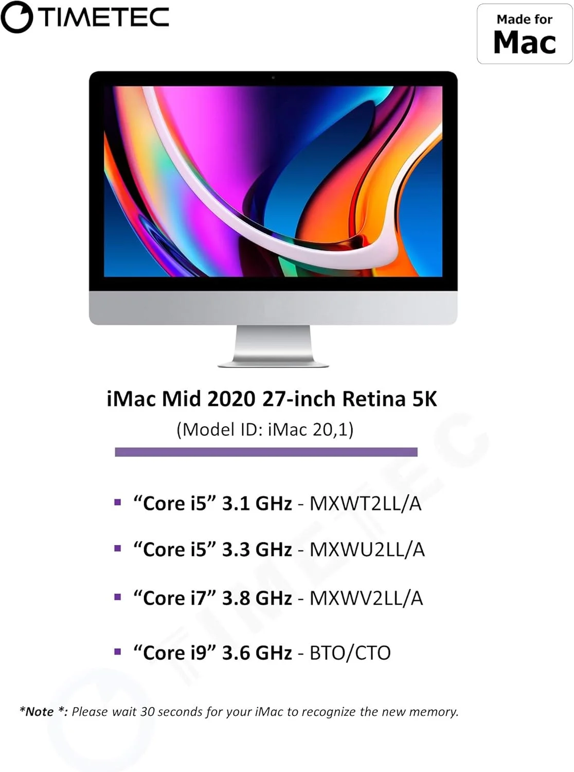 رم 16 گیگابایتی Timetec سازگار با Apple DDR4 2666MHz برای iMac اواسط 2020 (20,1/20,2) / iMac اواسط 2019 (19,1) 27 اینچی با صفحه نمایش Retina 5K، Mac Mini اواخر 2018 (8,1) PC4-21333 / PC4-21300 SODIMM ارتقاء رم MAC رم 16 گیگابایتی Timetec سازگار با Apple DDR4 2666MHz برای iMac اواسط 2020 (20,1/20,2) / iMac اواسط 2019 (19,1) 27 اینچی با صفحه نمایش Retina 5K، Mac Mini اواخر 2018 (8,1) PC4-21333 / PC4-21300 SODIMM ارتقاء رم MAC