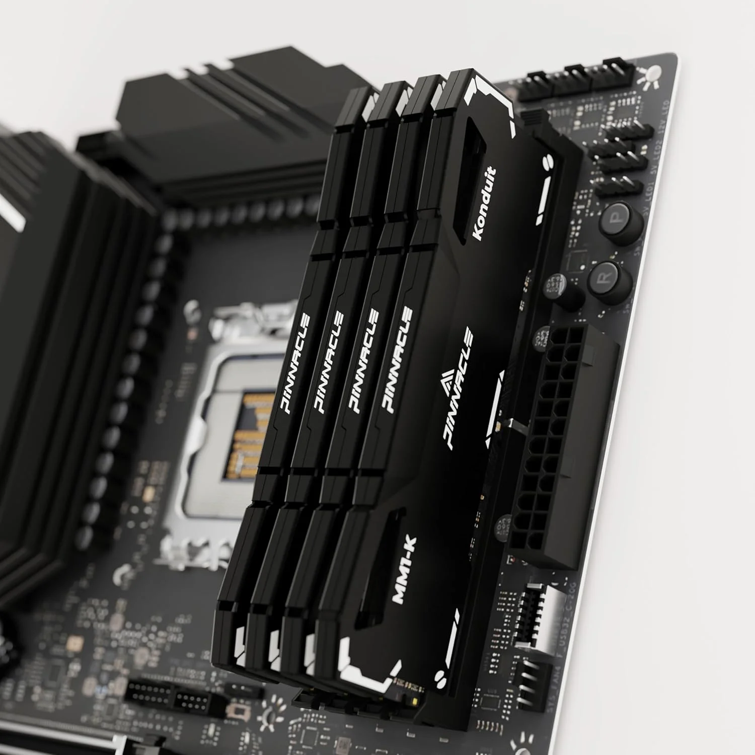 کیت حافظه رم 16 گیگابایتی (2x8GB) Timetec Pinnacle Konduit DDR4 3200MHz PC4-25600 CL16-18-18-38 XMP2.0 اورکلاک 1.35 ولت سازگار با AMD و Intel برای ماژول رم کامپیوتر گیمینگ دسکتاپ - مشکی