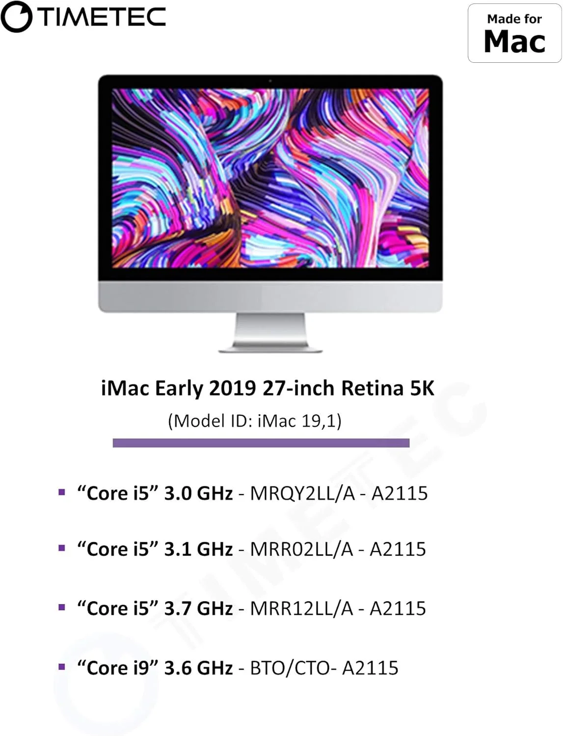 رم 16 گیگابایتی Timetec سازگار با Apple DDR4 2666MHz برای iMac اواسط 2020 (20,1/20,2) / iMac اواسط 2019 (19,1) 27 اینچی با صفحه نمایش Retina 5K، Mac Mini اواخر 2018 (8,1) PC4-21333 / PC4-21300 SODIMM ارتقاء رم MAC رم 16 گیگابایتی Timetec سازگار با Apple DDR4 2666MHz برای iMac اواسط 2020 (20,1/20,2) / iMac اواسط 2019 (19,1) 27 اینچی با صفحه نمایش Retina 5K، Mac Mini اواخر 2018 (8,1) PC4-21333 / PC4-21300 SODIMM ارتقاء رم MAC