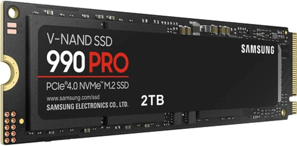 درایو حالت جامد داخلی سامسونگ 990 PRO 2 ترابایت PCIe 4.0 (تا 7450 مگابایت بر ثانیه) NVMe M.2 (2280) (SSD) (MZ-V9P2T0BW)