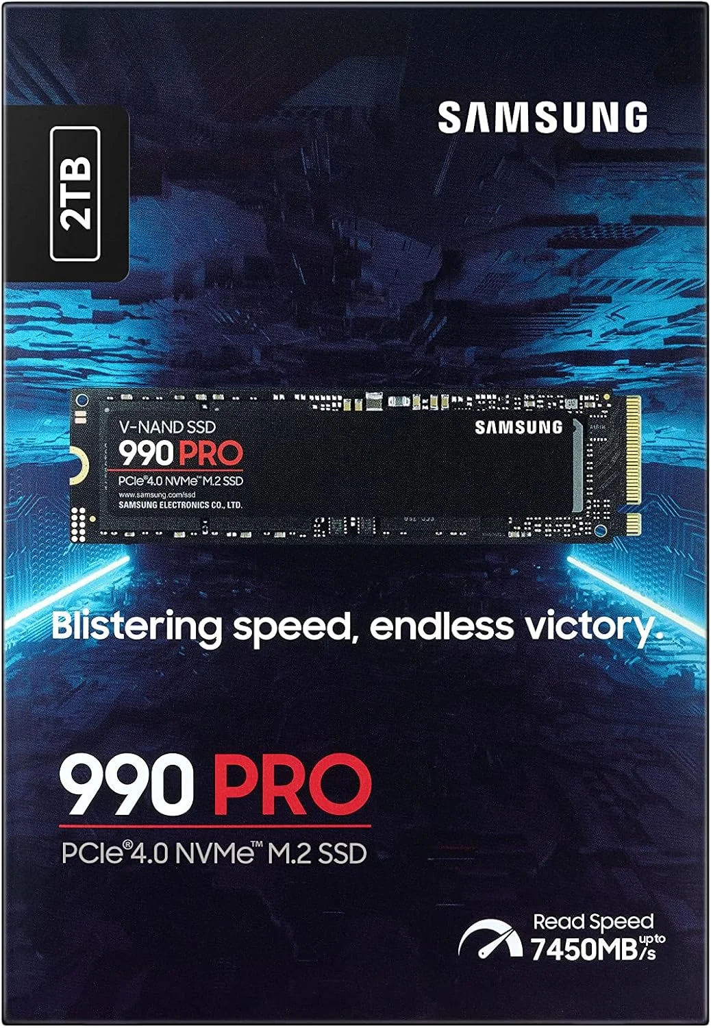 حافظه اس اس دی سامسونگ 990 PRO M.2 با ظرفیت 2000 گیگابایت، رابط PCI Express 4.0، نوع VNAND MLC و پروتکل NVMe حافظه اس اس دی سامسونگ 990 PRO M.2 با ظرفیت 2000 گیگابایت، رابط PCI Express 4.0، نوع VNAND MLC و پروتکل NVMe