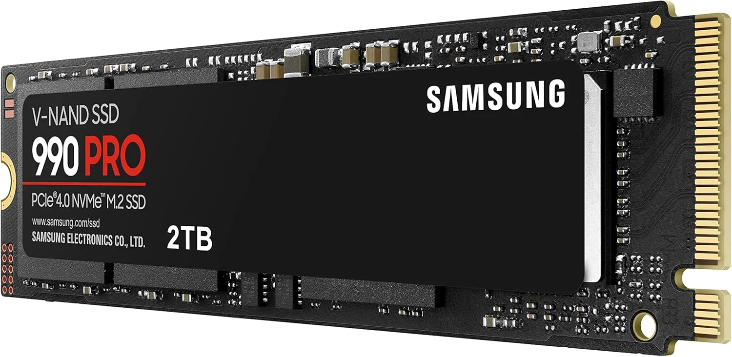 حافظه اس اس دی سامسونگ 990 PRO M.2 با ظرفیت 2000 گیگابایت، رابط PCI Express 4.0، نوع VNAND MLC و پروتکل NVMe حافظه اس اس دی سامسونگ 990 PRO M.2 با ظرفیت 2000 گیگابایت، رابط PCI Express 4.0، نوع VNAND MLC و پروتکل NVMe