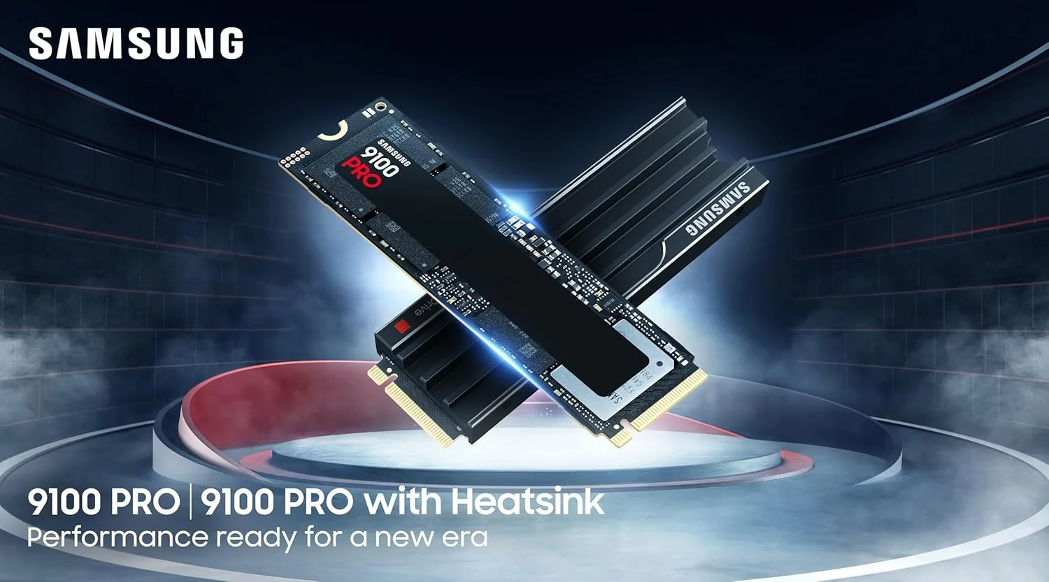 حافظه اس اس دی سامسونگ 9100 PRO با ظرفیت 4 ترابایت، PCIe 5.0x4 M.2 2280، سرعت خواندن ترتیبی تا 14800 مگابایت بر ثانیه، بهترین برای محاسبات هوش مصنوعی، بازی و ایستگاه های کاری سنگین (MZ VAP4T0B/AM)